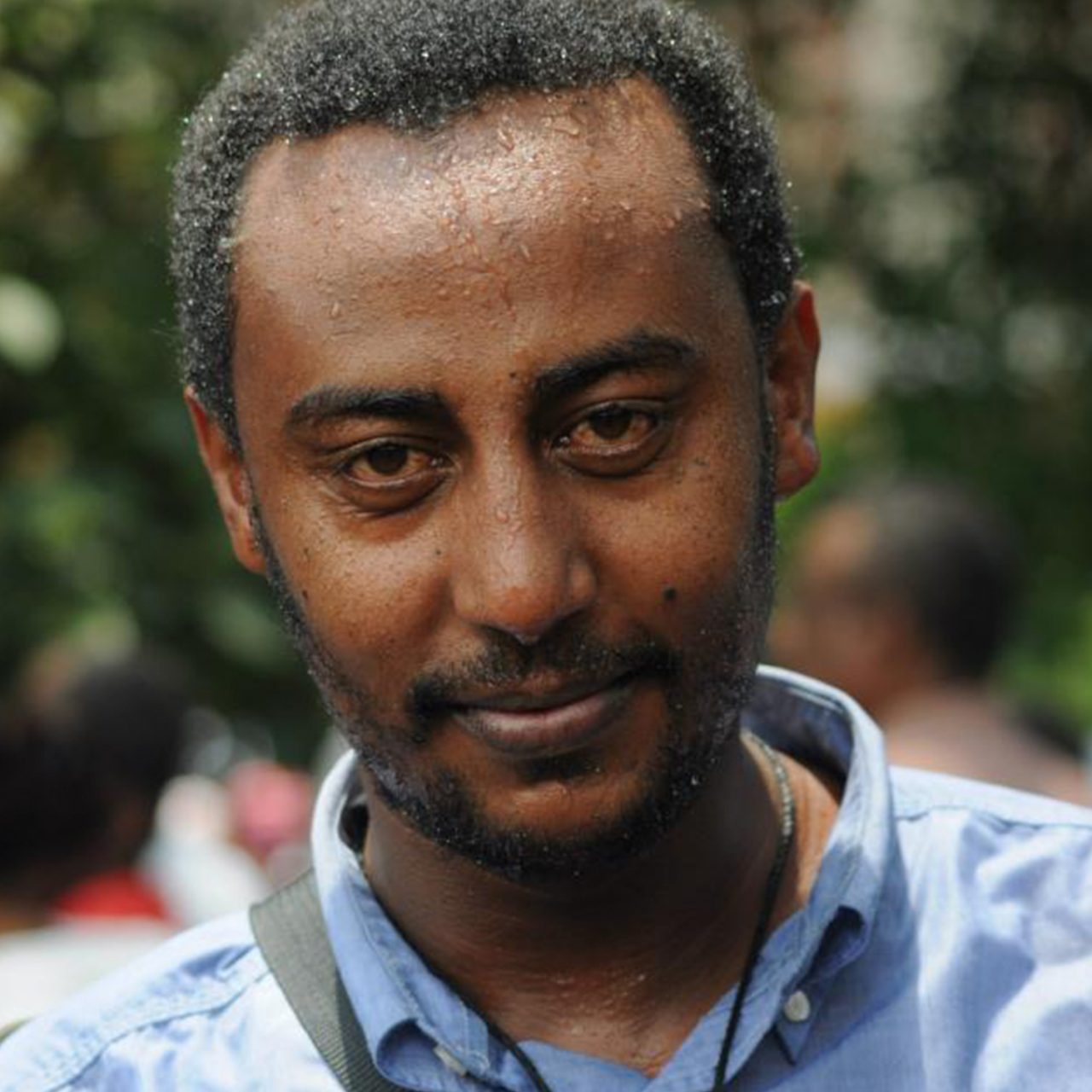 Portrait of artist Naod Lemma whose film talks about electricity in Ethiopia